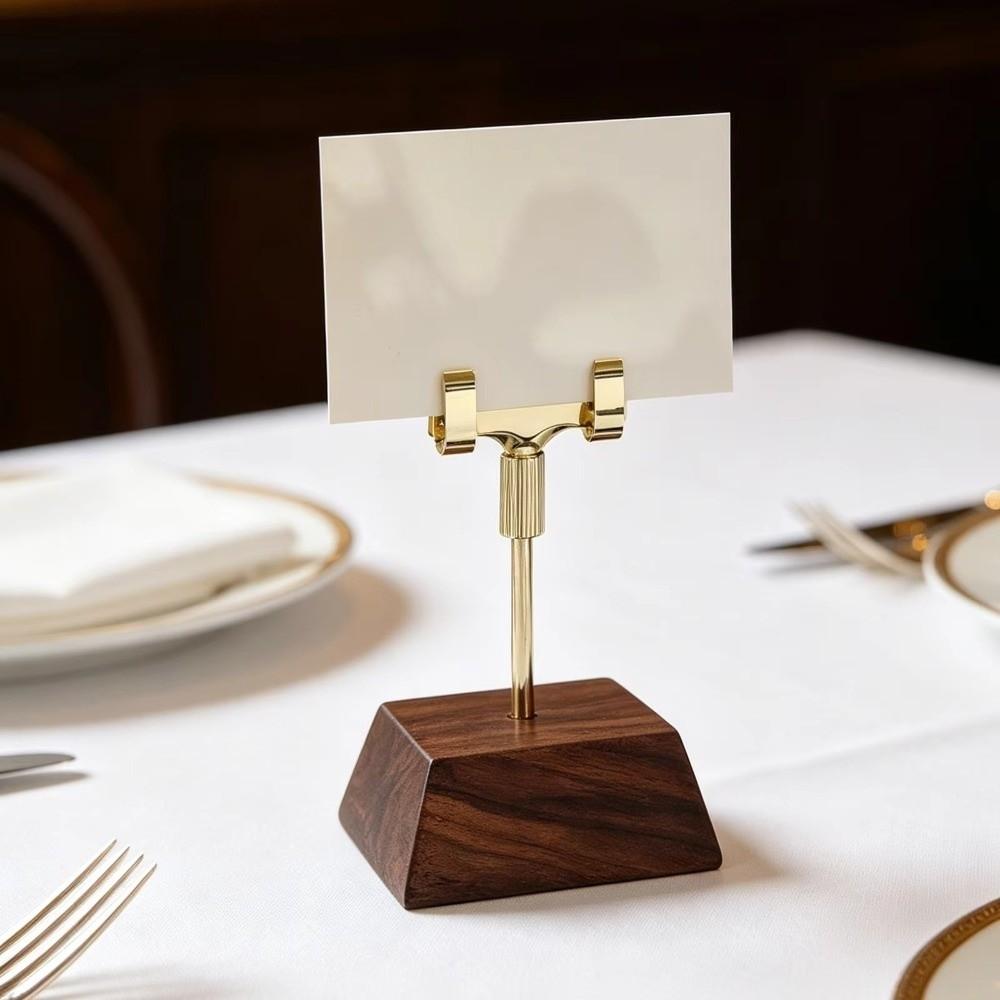 Adjustable Menu Card Clip Stand Metal Table Number Holder Table Sign Holder  Wedding Table Number