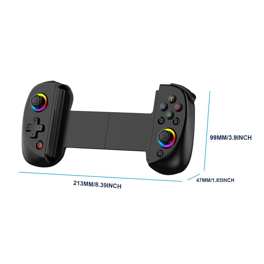 D8 Telescopic Gamepad Controller Joystick Bluetooth 5.2 Turbo 6-axis Gyro Vibration Wireles for Android IOS PS3 PS4 Switch IPad