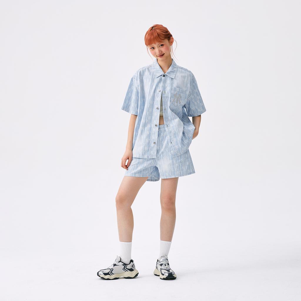 New MLB New York Yankees Anti Slip Wear Resistant Low Top Chunky Sneakers Unisex Charcoal Gray 3ASHW075N-50CGS