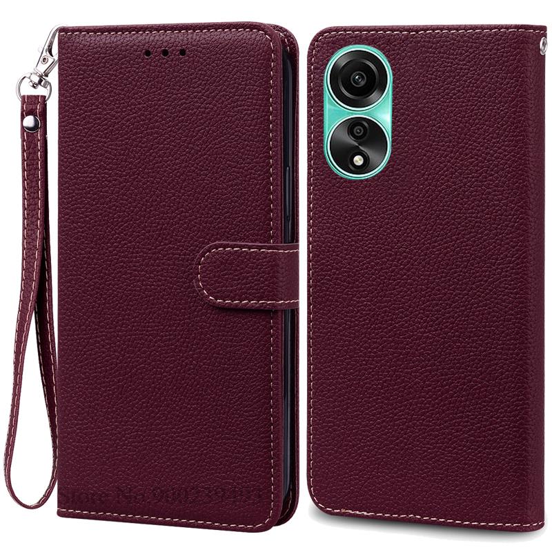 For OPPO A78 4G Case Leather Flip Wallet Case For OPPO A78 CPH2565 Phone Case For OPPO A78 5G CPH2483 CPH2495 Cover Fundas