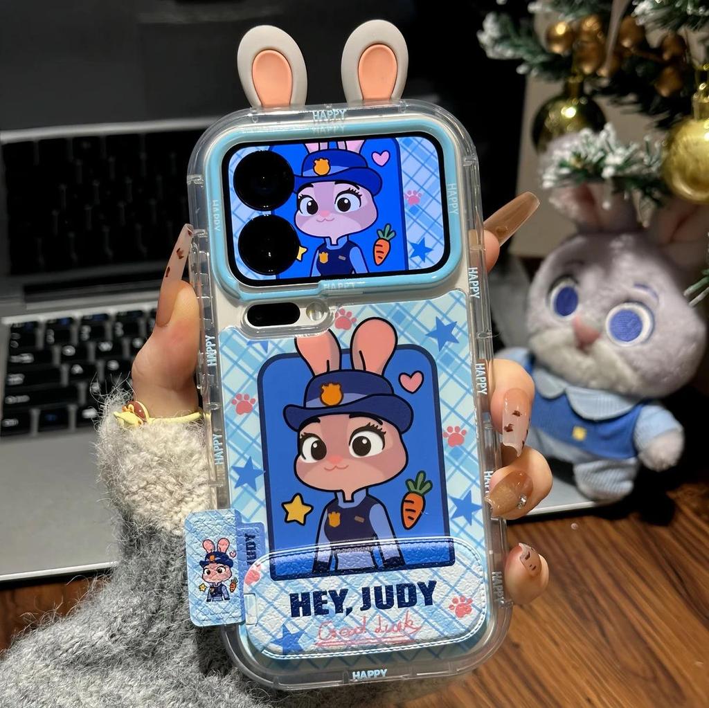 Judy Nick Ears Phone Case for Apple iPhone 16 Pro Max / Huawei Mate 70 / Honor