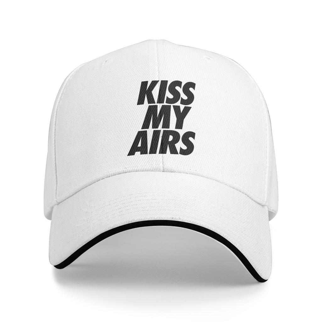 Personalized Classic Kiss My Airs Baseball Cap for Unisex Women Adjustable Adult Dad Hat Summer Sun Hat