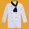 Uniformă de bucătar cu cravată de eșarfă, nasturi la două piept, guler cu mâneci lungi, femei, bărbați, cămașă de bucătar, îmbrăcăminte de lucru