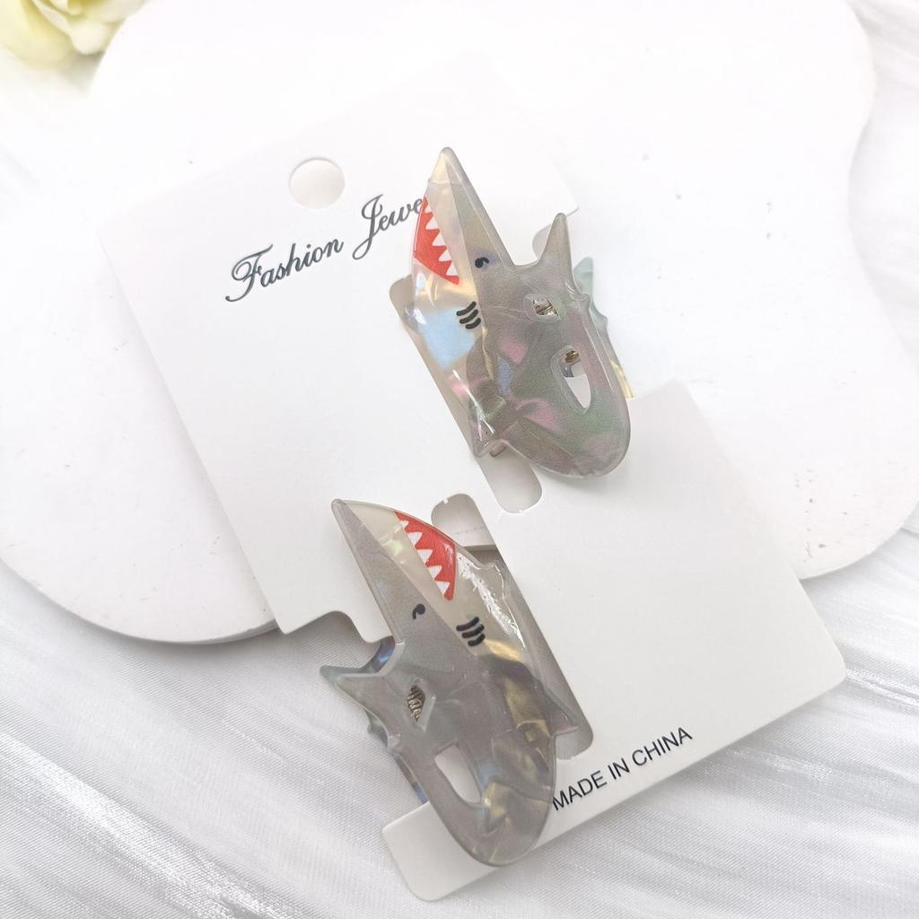 Cartoon Creative Ornamental Fish Shark Goldfish Hairpin Back of the Head Grabbing Clip Shark Clip Hair Accessories for Women