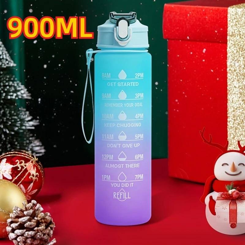 1-3PCS Sports Water Bottle for Running Drinking Bottle 2L Motivational with Time Marker Stickers Portable Reusable Plastic Cups