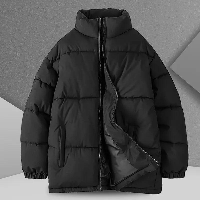 Parkas Padding Male Padded Coats Zipper Men's Down Jacket Short Korean Style Clothing Winter 2025 Youthful Clothes Reviews Many