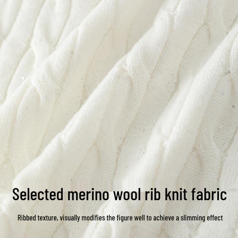 FivePlus Women's V-Neck Long Sleeve Knit Top