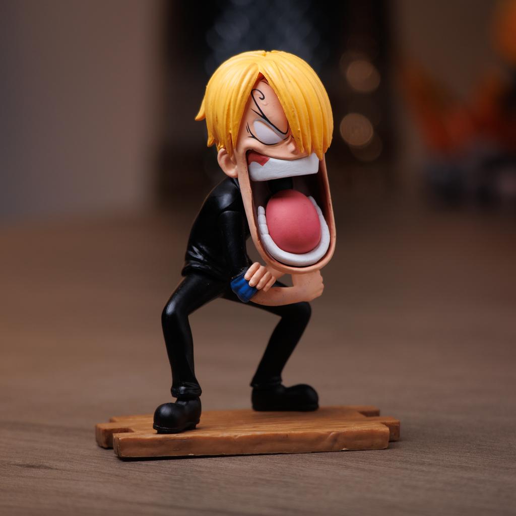 ONE PIECE Hungry Threesome One Piece Zoro Straw Hat Captain Sanji Mi Model Sculpture Anime Peripherals Figure Home Decoration