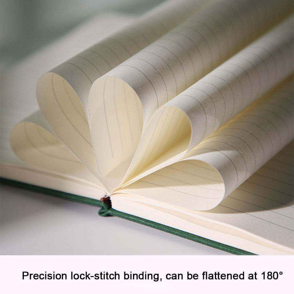 (Logo engrave) A5 simple notebook with buckle design, thickened student diary, business meeting minutes, 132 inner pages, notepad