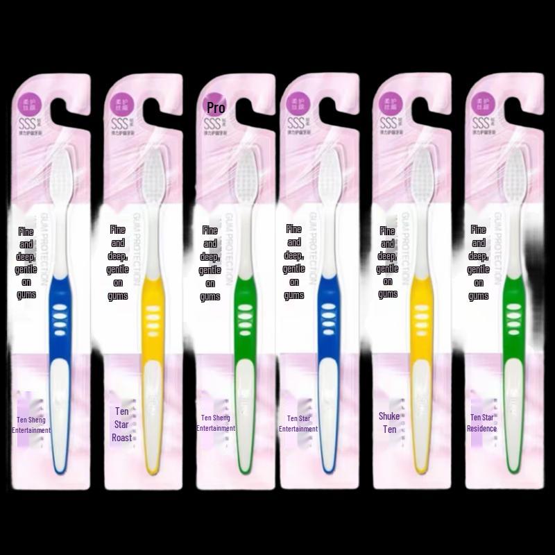 Shuke Elastic Gum Care Toothbrush 6-Pack