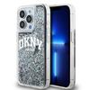 Etui do iPhone 14 Pro DKNY Liquid Glitter Duże Logo Czarne
