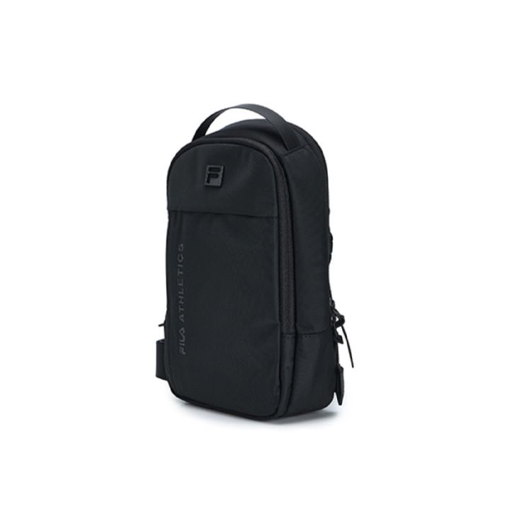 FILA Simple Sports Leisure Fabric Chest Bag Handheld Shoulder Crossbody Bag Regular Men bags Black A13M321101F-BK