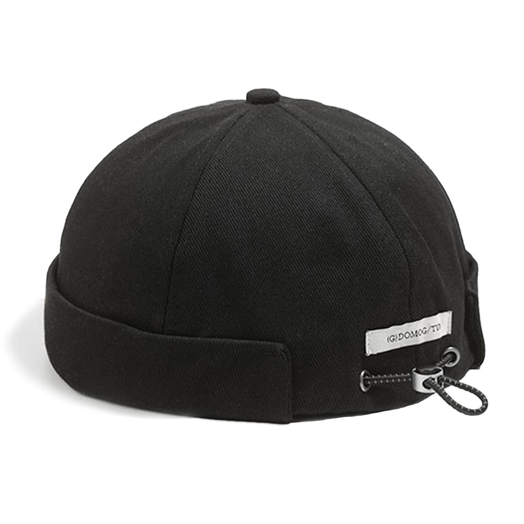 Croogo Brimless Warch Roll and Stylish Hat for and Winter Fisherman's Cap, Cap, Cap, Men's Women's, Oversized, Casual, Spring, Autumn, (CT15-Black)