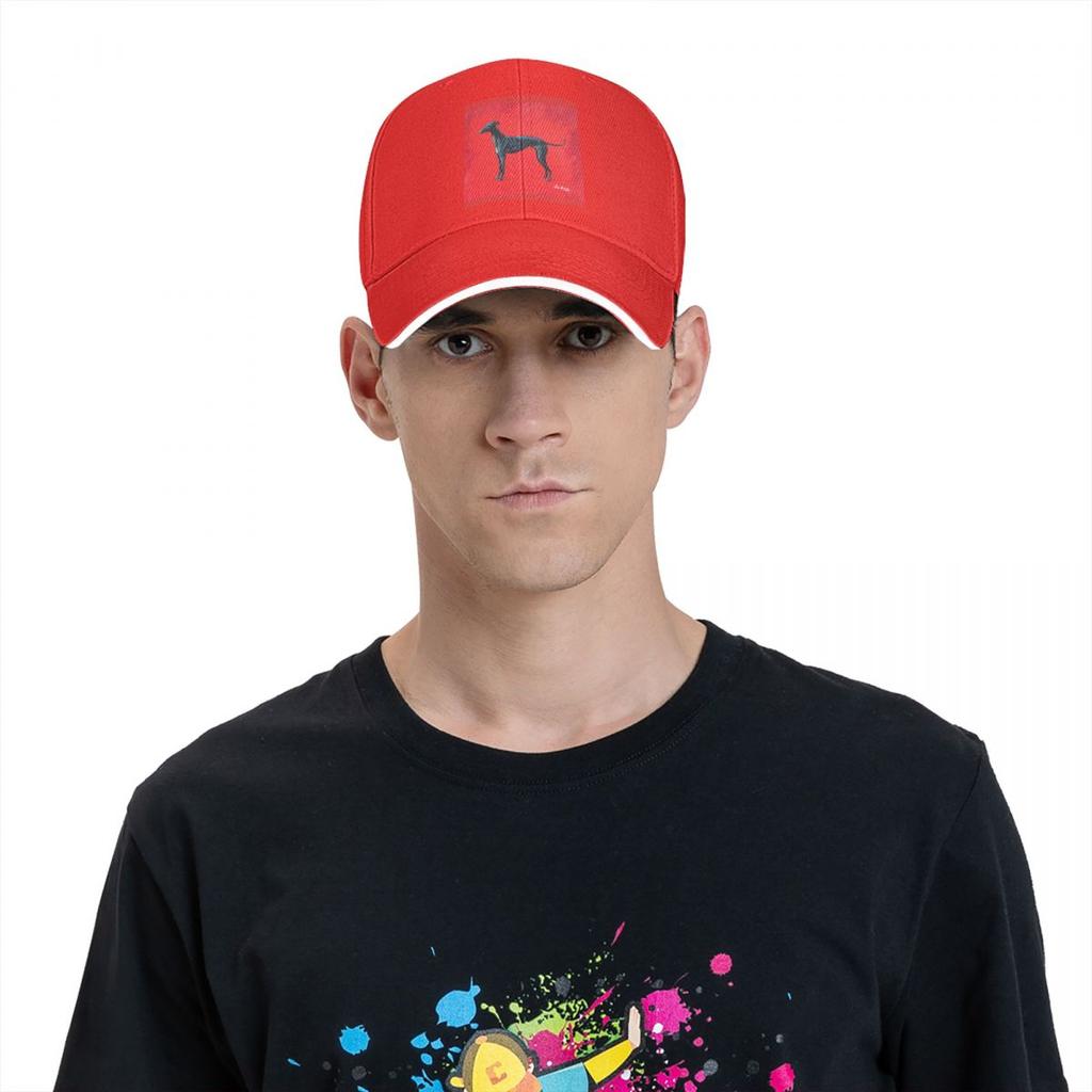 Greyhound Baseball Cap Black Greyhound Girls Polyester Printed Baseball Hat Funny Sports Fashion Cap