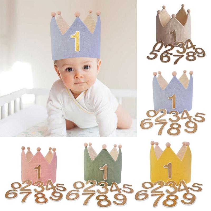 Crown Props Hat for Kids Photography Props Headdress Crown Birthday Celebration Party Hat Fotografia Props Headwear