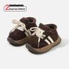 2025 Winter New Children's Non-Slip Thick Leather Boots with Warm Cotton for Boys and Girls