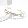 Bracciale Floreale Intarsiato di Diamanti per Donna – Elegante Regalo per il Giorno di Qixi San Valentino per Fidanzata o Migliore Amica