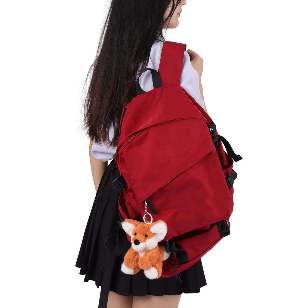 Apricot Lamb Flower Fox Cute Soft Animal Keychain Plush Suitable for Men and 13cm Toy, Women, Backpack, Wallet,
