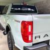 Rear Middle Window American Flag Decal For Ford Ranger 2018-  2024 2025, Back Centre Sliding Window Glass USA Flag Vinyl Sticker (Matte Black)