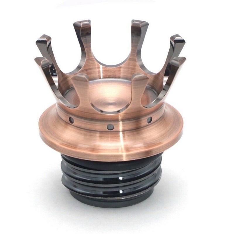 King Crown Style Vented Fuel Tank Cap Gas Cap For Harley Softail XL Dyna Road King Freewheeler Motorcycle Gas Cap