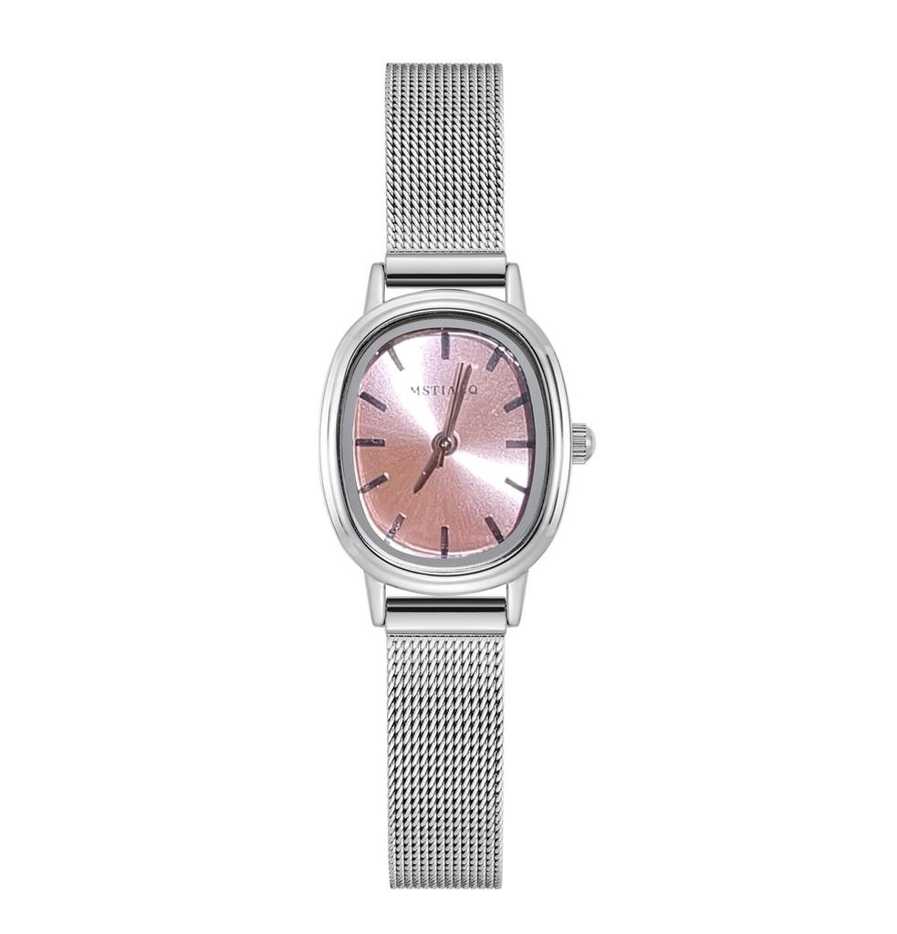 Vintage Oval Dial Quartz Watch Women Minimalist Luxury Small Wristwatch Casual Elegant Dress Clock