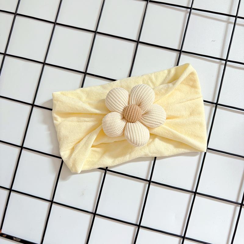 Cute Floral Baby Hair Band - Summer Protection Elastic Headband for Boys & Girls