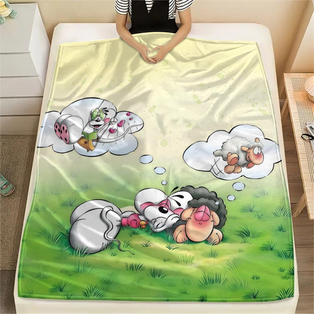 Diddl2 Flannel Blanket, High quality Comfortable for All Seasons, Home Decor, Warmth and Comfort