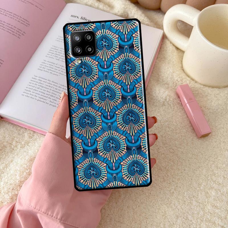 

African Fabric Print For Samsung Galaxy A56 A54 A34 A14 A06 A16 A26 A36 A12 A32 A52 A13 A33 A53 A15 A35 A55 Case Samsung A35