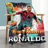 Cristiano Ronaldo 135 Customize Your Name Blanket Throw Personalized Blanket Durable Comfort Great for Bedding Sofa Office Chair Chair