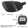 Fahrradsattel Rennrad Rücklicht Leicht Erweiterbar Crossbike Hintertasche [Parallelimport] Tasche, Tasche, Kompakt, Wasserdicht, Stilvoll, Installation,