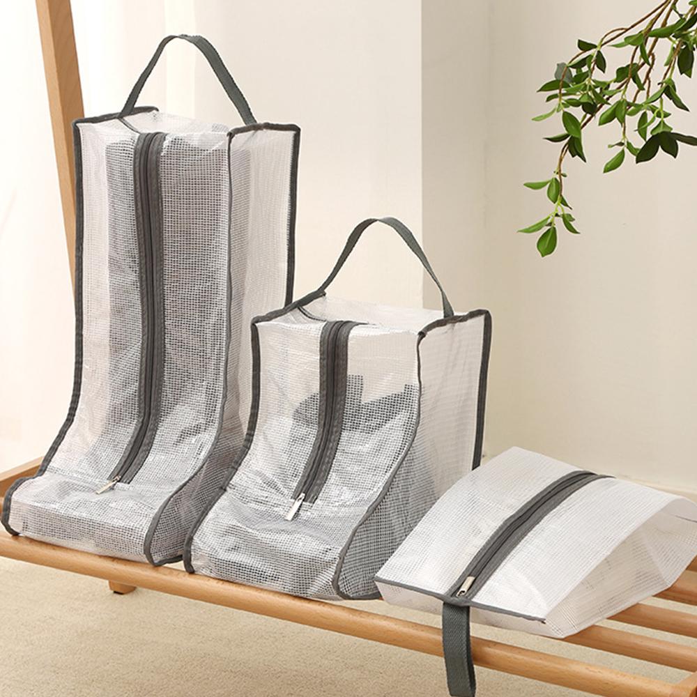 Transparent Shoe Boot Storage Bag Dust-proof Tall Short Boots Bags Portable Waterproof Shoe Protector Organizer for Travel Daily
