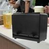 Plastic Press Straw Box Black Adjustable Outlet Chopstick Container Box Pressing Type Push Straws Dispenser