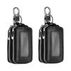 Double Car Smart Key PU RFID with Key Zipper for Remote Control Black [uxcell] 2-Pack Case, Leather, Compatible, Keychain, Ring, Bag, Keys,