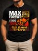 Max Forever Hits Only With Orange Singer Silhouette Stadio 2026 Text And Bold Gli Anni D Oro Unisex All Tshirt