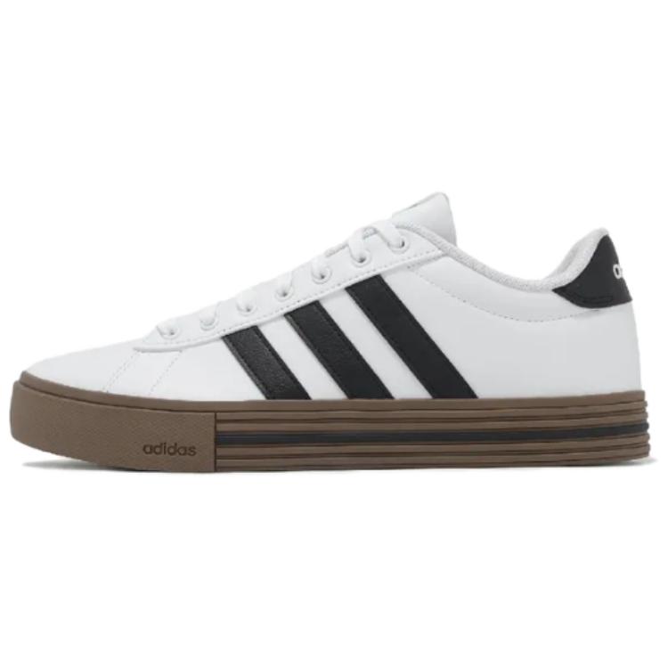 Adidas Daily 4.0 Footprint Keepsakes Abrasion Resistant Low top Skateboard Shoes Unisex Black Pink JR0077(Tea641-)