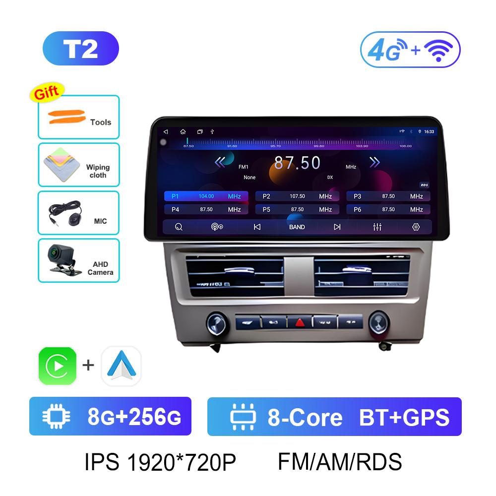 12.3 inch Touch Screen Wireless Carplay for Nissan Tiida C11 2005 2006 2007 2008 - 2010 GPS Navigation Bluetooth Cooling fan 4G
