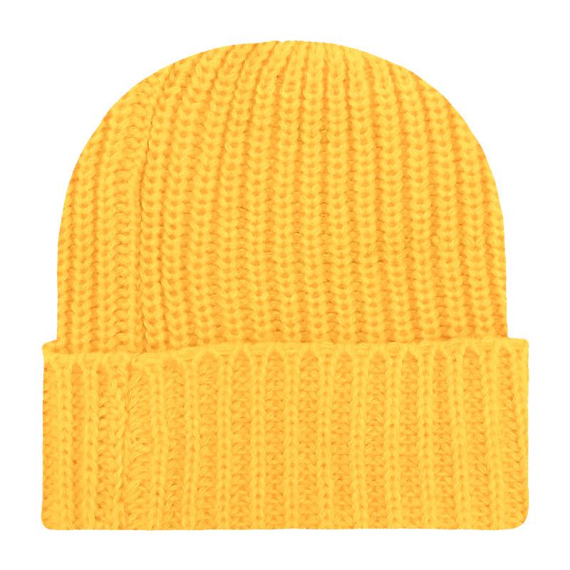 

Coarse line light board knitted hat versatile men s and women s warm thickened cold hat can be formulated logo wool hat One size fits all (56cm~58cm)