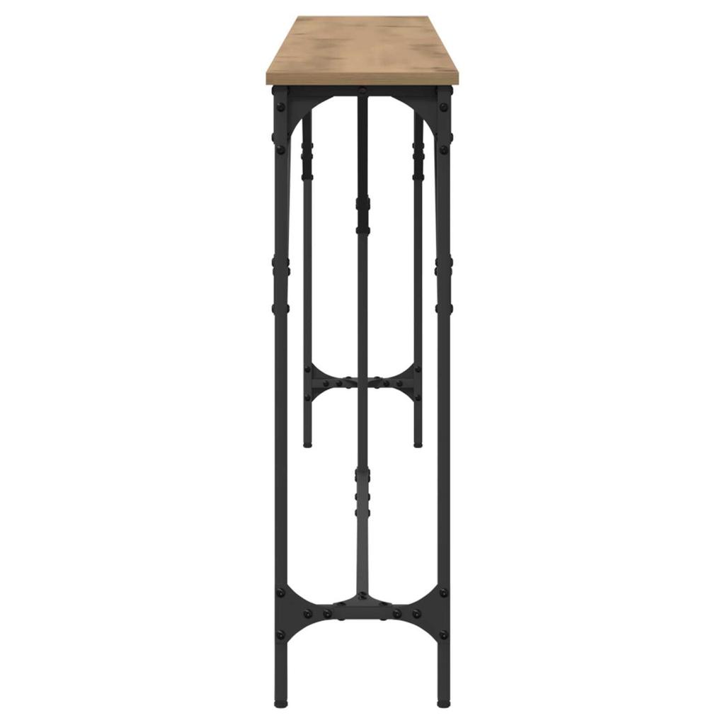 Ein eleganter Konsolentisch mit Ablage, Größe 180x23x75 cm, ideal zur Aufbewahrung und Präsentation im Wohnzimmer oder Flur