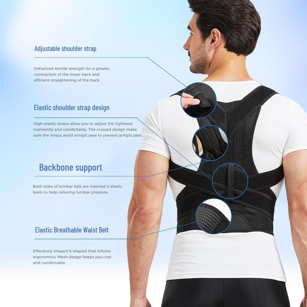 Posture Corrector Belt for Men and Women - Straighten Your Back and Enhance Posture