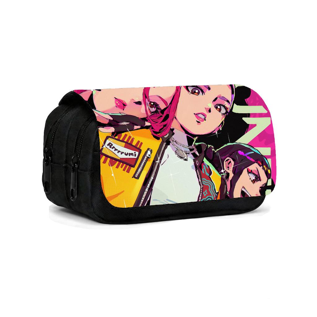 K-Pop Witch Hunters Children'S Double Flip Pencil Case Student Large Capacity Pencil Case Double Pencil Case