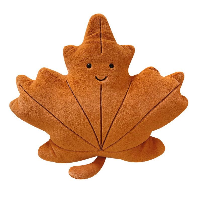 Creative Ginkgo Maple Leaf Pillow Plush Toy Doll Leaf Doll Girls Bag Keychain Pendant Ragdoll