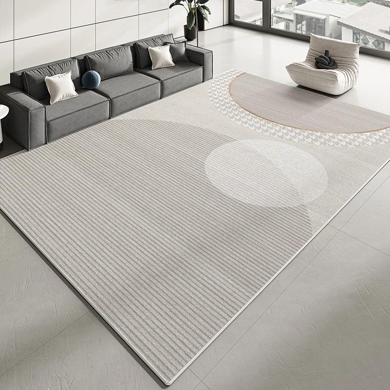 VIKAMA Modern Minimalist Living Room Carpet, Sofa Coffee Table Easy-to-Care Floor Mat, Bedroom Cloakroom Carpet, Home Decoration