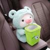 Cute Car Tissue Box Creative Cartoon Car Armrest Box Garbage Can Tissue Bag Multi-functional Auto Interior Storage Decoration
