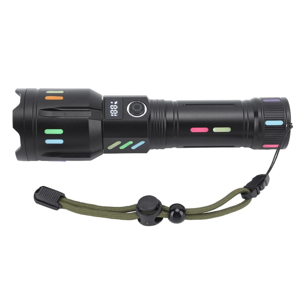 LED Flashlights High Powered Zoomable Handheld Torch Outdoor White Laser Long Range Flashlight with