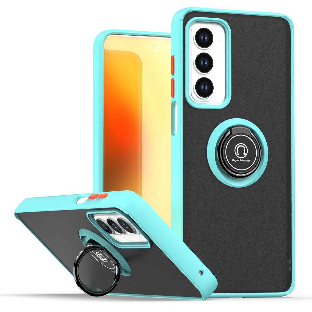 Carcasă Mată Tip Armură Pentru Motorola Moto Edge 2021 Capac Inel Suport Magnetic Suport Coajă Rezistentă la Șocuri Coque Fundas