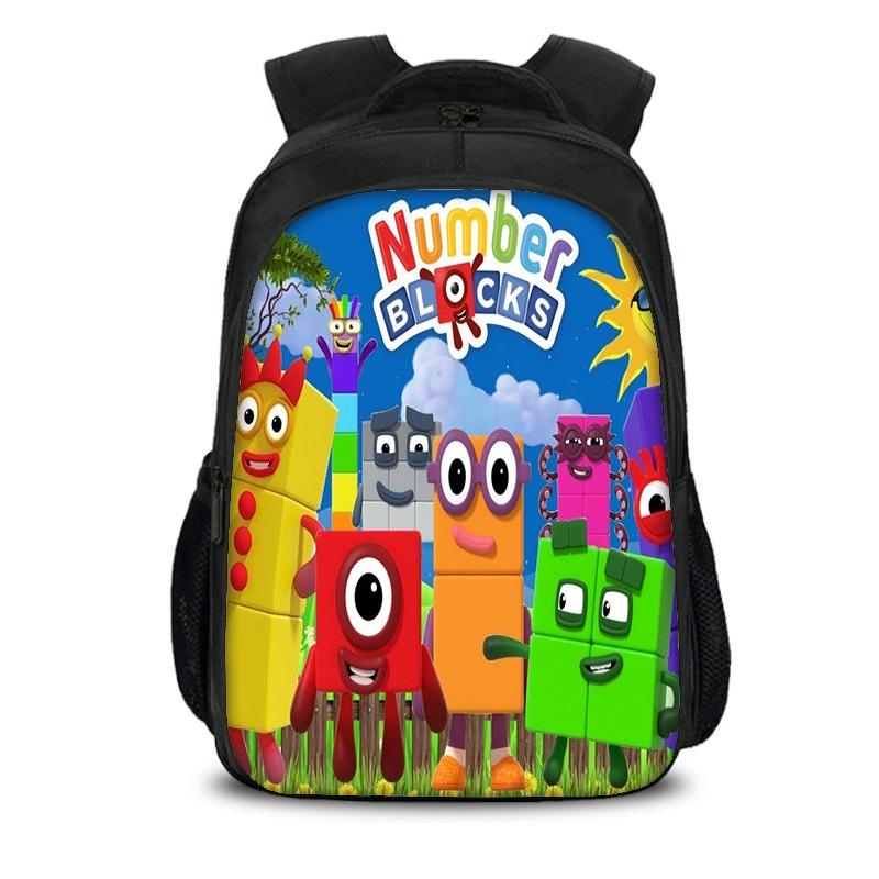 

Numberblocks School Bag For Boys And Girls Stylish And Functional Secure Zipper Closure Breathable Design StyleA