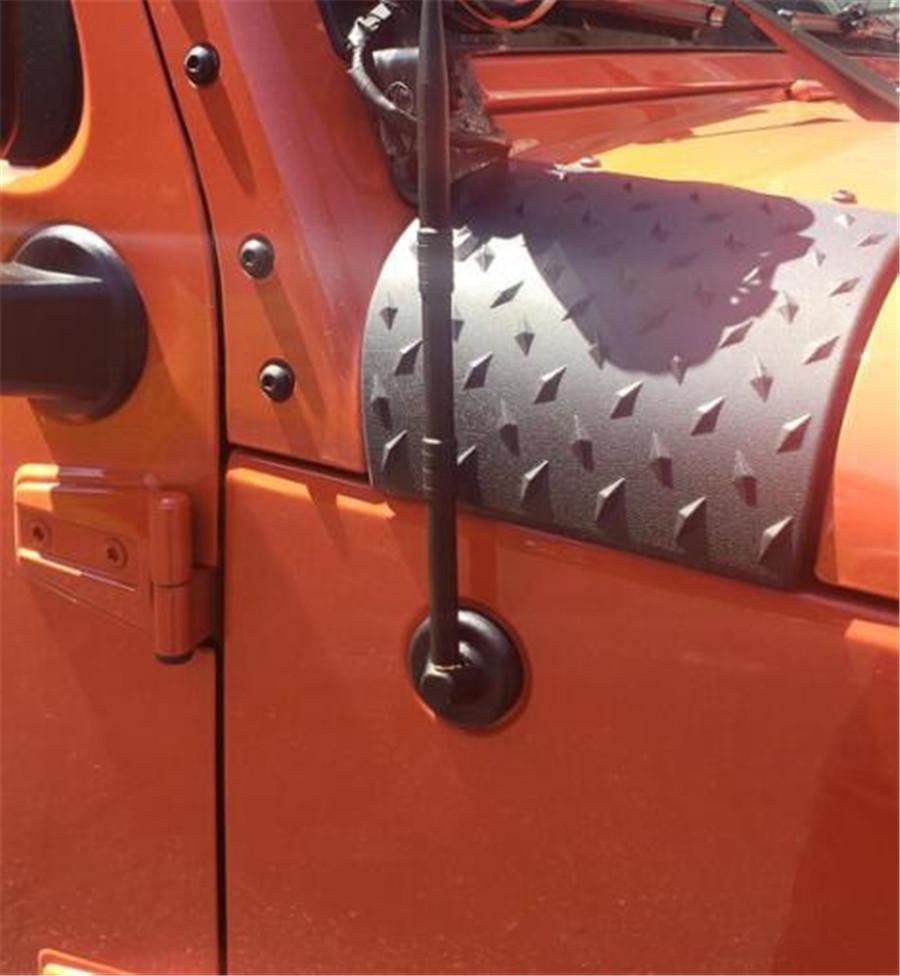 Antenna Base Decorative Cover Protective Shell For 2007-2017 Jeep Wrangler JK JL