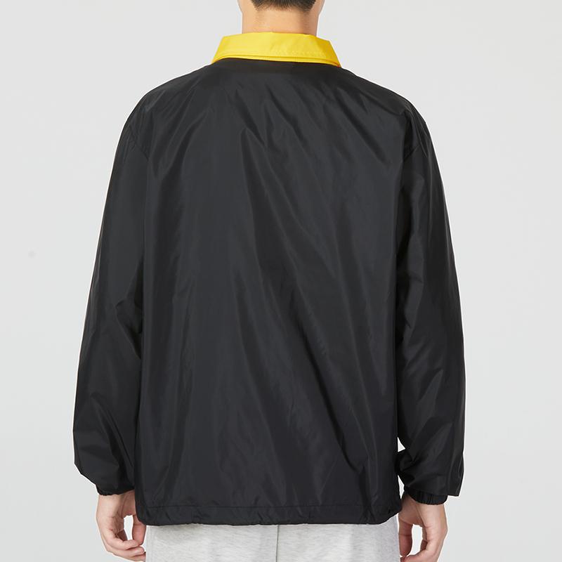 Nike Spliced Design Logo Embroidered Collar Jacket Men Jacket Black DR2338-010