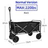 Wagon Outdoors Trolley Portable Garden Camping Cart Heavy Duty Large Capacity Fold Wagon Collapsible Folding Utility Beach Cart
