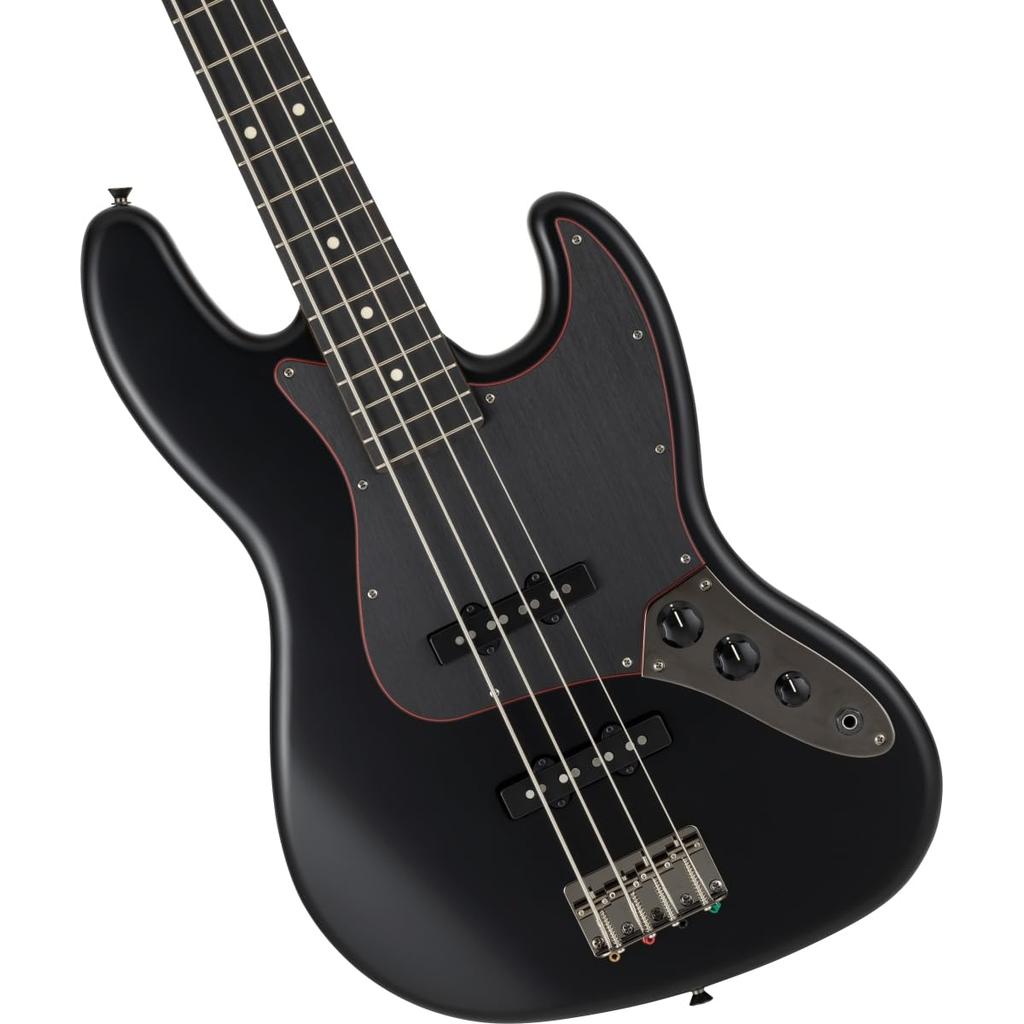 Fender/Made in Japan Limited Hybrid II Jazz Bass Noir Rosewood Fingerboard Black